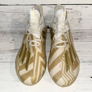 Adidas Adizero X Anniversary Football Cleats Mens White Gold EF7919 Mens Size 12